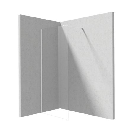 Deante Prizma Kabina walk-in 100x195 cm profile biały mat szkło przejrzyste KTJ_A30P