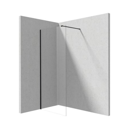 Deante Prizma Kabina walk-in 100x195 cm profile czarny mat szkło przejrzyste KTJ_N30P