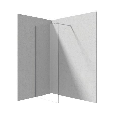Deante Prizma Kabina walk-in 110x195 cm profile stal szczotkowana szkło przejrzyste KTJ_F31P