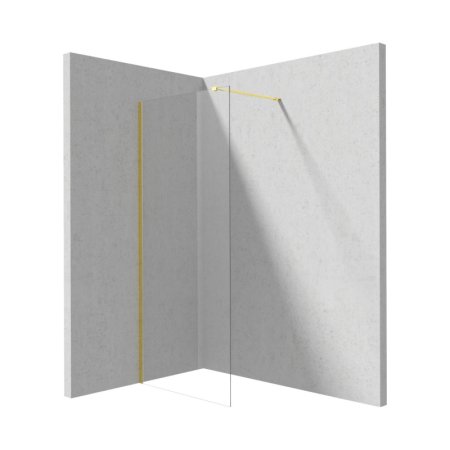 Deante Prizma Kabina walk-in 120x195 cm profile złote szkło przejrzyste KTJ_Z32P