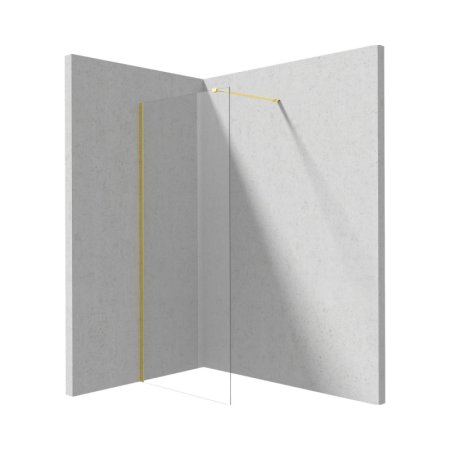 Deante Prizma Kabina walk-in 70x195 cm profile złote szkło przejrzyste KTJ_Z37P