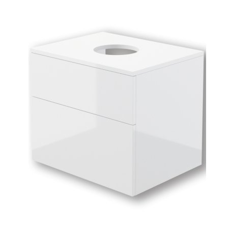 Deante Prizma Szafka umywalkowa 60x52x47 cm z blatem biały połysk SDI_6B61