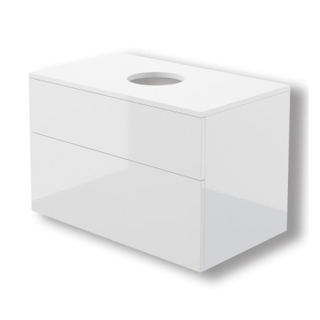 Deante Prizma Szafka umywalkowa 80x52x47 cm z blatem biały połysk SDI_6B81