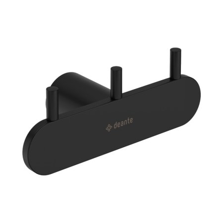 Deante Round Haczyk potrójny czarny mat mat ADR_N131