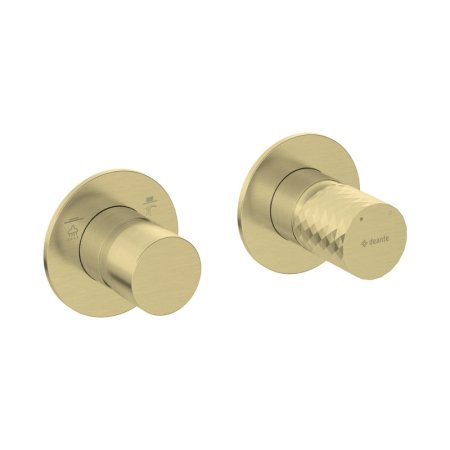 Deante Silia Hexa Bateria wannowo-prysznicowa złoty szczotkowany BHS_R46P