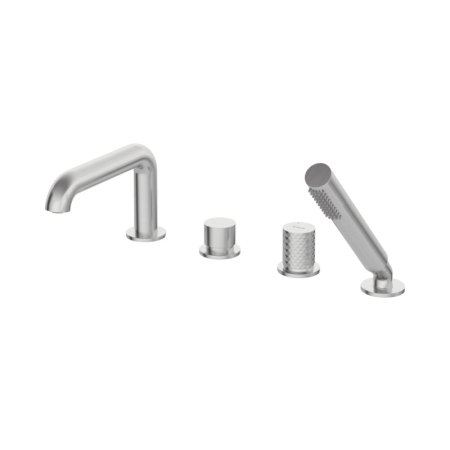 Deante Silia Hexa Bateria nawannowa 4 otworowa stal szczotkowana BHS_F14M