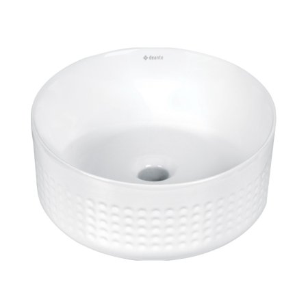 Deante Silia Hexa Umywalka nablatowa 36 cm biały CDX_6U3S