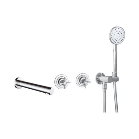 Deante Temisto Bateria wannowa podtynkowa chrom BQT_018P