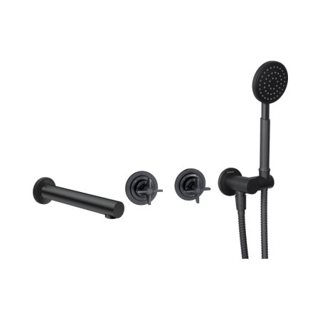 Deante Temisto Bateria wannowa podtynkowa czarny mat BQT_N18P