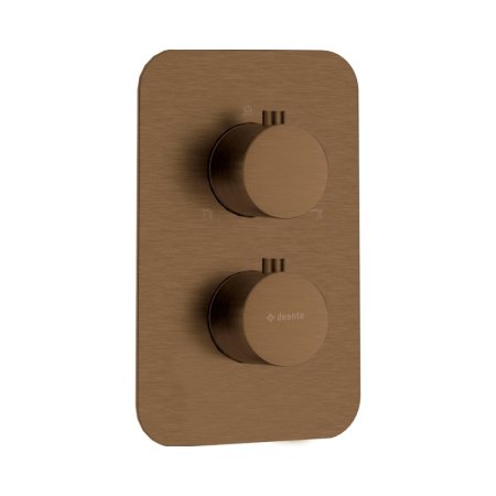 Deante Therm Bateria wannowo-prysznicowa termostatyczna podtynkowa brąz szczotkowany BXY_CEBT