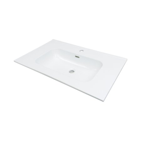 Deante Tubo Umywalka wpuszczana w blat 81x46,2 cm cm biały CTU_6U8W