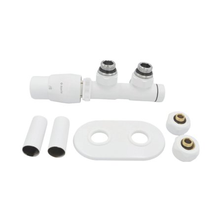 Deante Zawór termostatyczny do grzejnika łazienkowego lewy biały mat AGI_AZL1