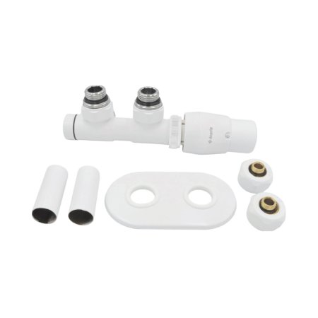 Deante Zawór termostatyczny do grzejnika łazienkowego prawy biały mat AGI_AZP1