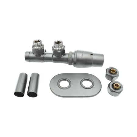 Deante Zawór termostatyczny do grzejnika łazienkowego prawy stalowy mat AGI_FZP1