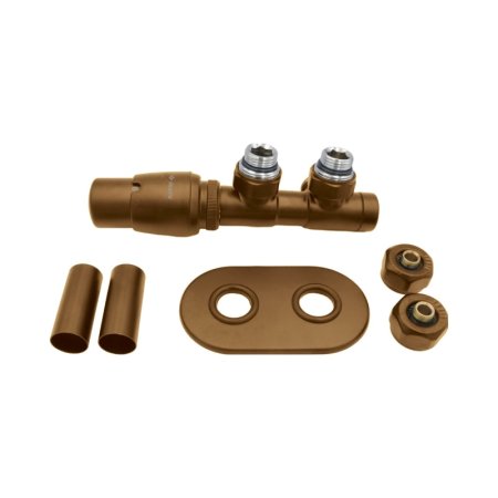 Deante Zaw&oacute;r termostatyczny do grzejnika lewy brązowy mat AGI_CZL1