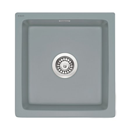 Deante Sabor Zlewozmywak ceramiczny jednokomorowy 47,8x45 cm szary mat ZCB_3103