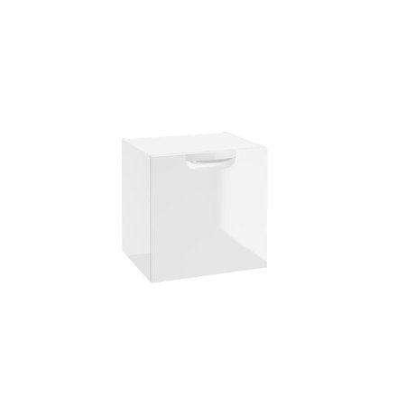 Defra Flou B50 Szafka łazienkowa z koszem 50x50x43,2 cm biały połysk 259-B-05004