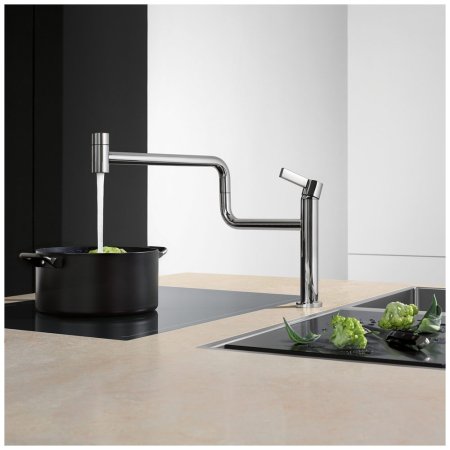 Dornbracht for Villeroy & Boch Tara Ultra Bateria kuchenna stojąca z obrotową wylewką chrom 33845875-00