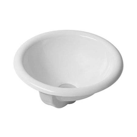 Duravit Architec Umywalka blatowa Ø40 cm, z przelewem, bez otworu na baterię, biała z powłoką WonderGliss 03184000001