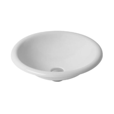 Duravit Architec Umywalka blatowa Ø45 cm, bez przelewu, bez otworu na baterię, biała z powłoką WonderGliss 03184500001