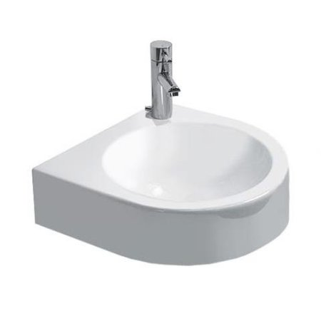 Duravit Architec Umywalka mała 36x38 cm bez przelewu, otwór na baterię z prawej strony, biała z powłoką WonderGliss 07663500081