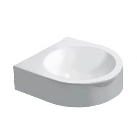 Duravit Architec Umywalka mała 36x38 cm bez przelewu, z półką na baterię, biała z powłoką WonderGliss 07663500001