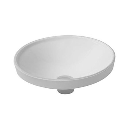 Duravit Architec Umywalka podblatowa Ø37,5 cm, bez przelewu, biała z powłoką WonderGliss 03193700001