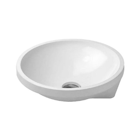 Duravit Architec Umywalka podblatowa Ø40 cm, bez przelewu, bez otworu na baterię, biała z powłoką WonderGliss 04634000001