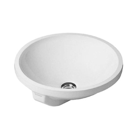 Duravit Architec Umywalka podblatowa Ø40 cm, z przelewem, bez otworu na baterię, biała z powłoką WonderGliss 04684000001