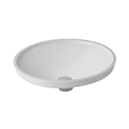 Duravit Architec Umywalka podblatowa Ø42 cm, bez przelewu, bez otworu na baterię, biała z powłoką WonderGliss 03194200001