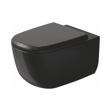 Duravit Aurena Toaleta WC Rimless bez kołnierza czarna z powłoką HygieneGlaze Plus 259809AB00