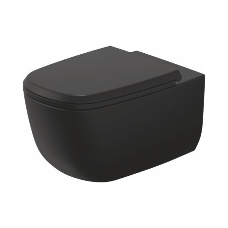 Duravit Aurena Toaleta WC Rimless bez kołnierza czarny mat z powłoką HygieneGlaze Plus 259809AF00