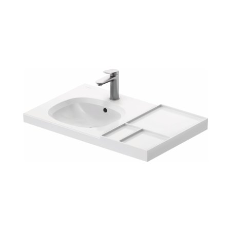 Duravit Aurena Umywalka meblowa 80,5x50,5 cm lewa biała powłoką HygieneGlaze Plus 238980AA00