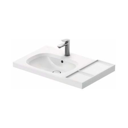 Duravit Aurena Umywalka meblowa 80,5x50,5 cm lewa biała z powłoką HygieneGlaze Plus 239580AA00