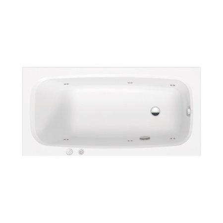 Duravit Aurena Wanna z hydromasażem 150x75 cm Jet-System biały satynowy mat 760545BA0JS1000