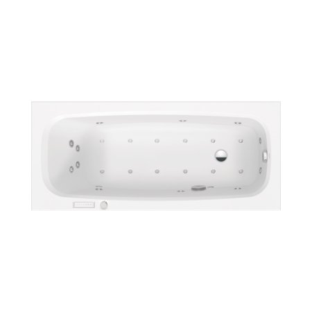 Duravit Aurena Wanna z hydromasażem 160x70 cm Combi-System E biały satynowy mat 760546BA0CE1000