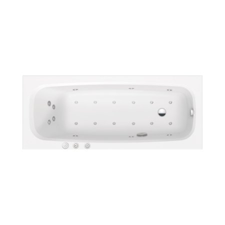 Duravit Aurena Wanna z hydromasażem 170x70 cm Combi-System P biały satynowy mat 760547BA0CP1000
