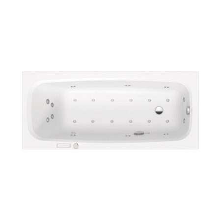 Duravit Aurena Wanna z hydromasażem 170x75 cm Combi-System E biały satynowy mat 760548BA0CE1000