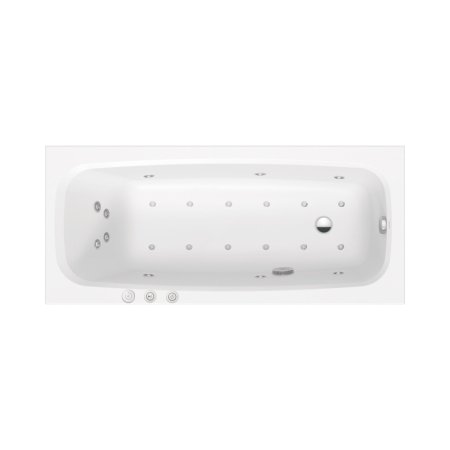 Duravit Aurena Wanna z hydromasażem 170x75 cm Combi-System P biały satynowy mat 760548BA0CP1000