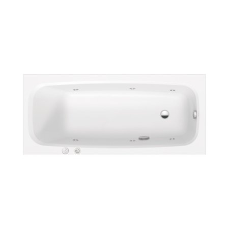 Duravit Aurena Wanna z hydromasażem 170x75 cm Jet-System biały satynowy mat 760548BA0JS1000