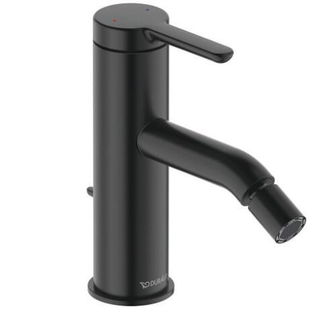 Duravit C.1 Bateria bidetowa czarny mat C12400001046