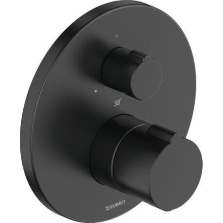 Duravit C.1 Bateria prysznicowa termostatyczna podtynkowa czarna C14200016046