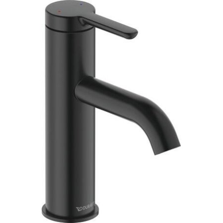 Duravit C.1 Bateria umywalkowa czarny mat C11020002046