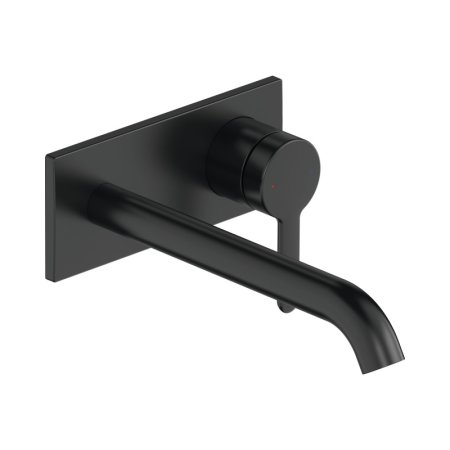 Duravit C.1 Bateria umywalkowa podtynkowa 22,5 cm czarny mat C11070004046