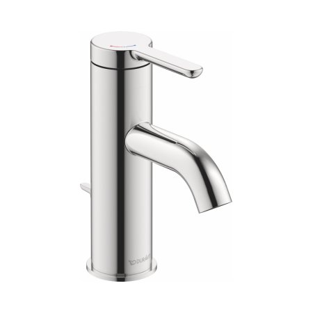 Duravit C.1 Bateria umywalkowa z korkiem 9,1 cm FreshStart MinusFlow chrom C11013001010