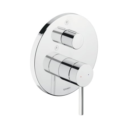 Duravit Circle Bateria wannowo-prysznicowa podtynkowa przełącznik słuchawka/deszczownica chrom CE4210012010