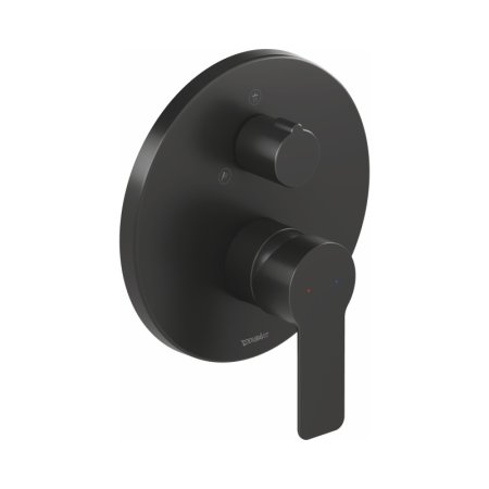 Duravit D-Code Bateria wannowo-prysznicowa podtynkowa czarny mat DC4210012046