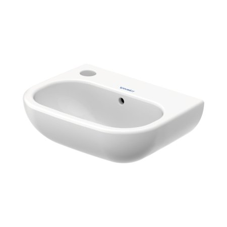 Duravit D-Code Umywalka wisząca 36x27 cm z otworem na baterię po lewej stronie biały Alpin 07053600092