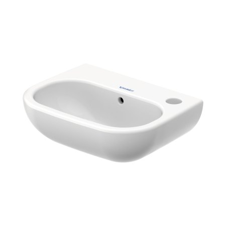 Duravit D-Code Umywalka wisząca 36x27 cm z otworem na baterię po prawej stronie biały Alpin 07053600082