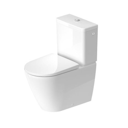 Duravit D-Neo Toaleta WC stojąca 65x37 cm bez kołnierza kompaktowa biała Alpin 2002090000